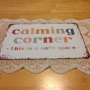 Calming Corner with comforting message, home wall art